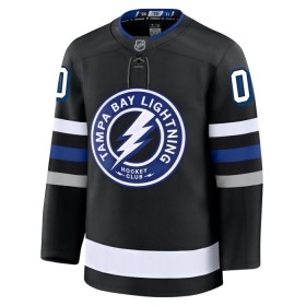 Maillot de Hockey Tampa Bay Lightning Personnaliser Fanatics Premium 2024-25 Noir Troisième - Homme